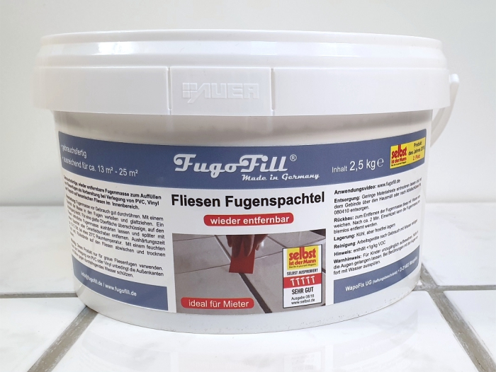 FugoFill 2,5 kg "entfernbarer Fugenspachtel" grau
